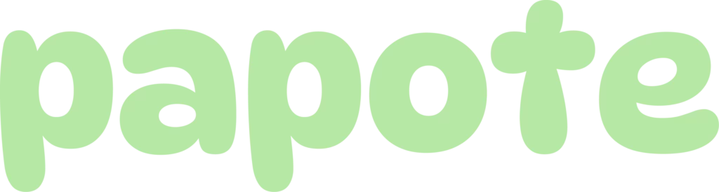 inscription stylisée "papote"