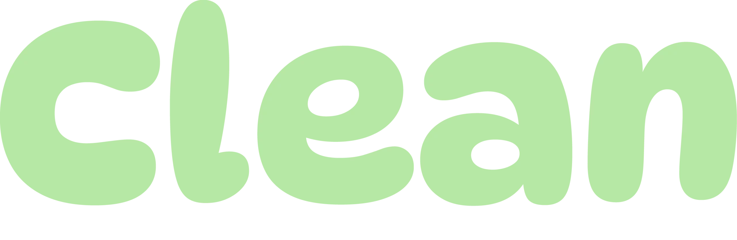 inscription stylisé "clean" illustrant les ingrédients naturels